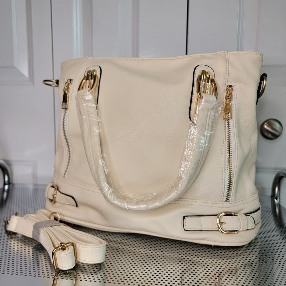 Faux Leather Shoulder Bag